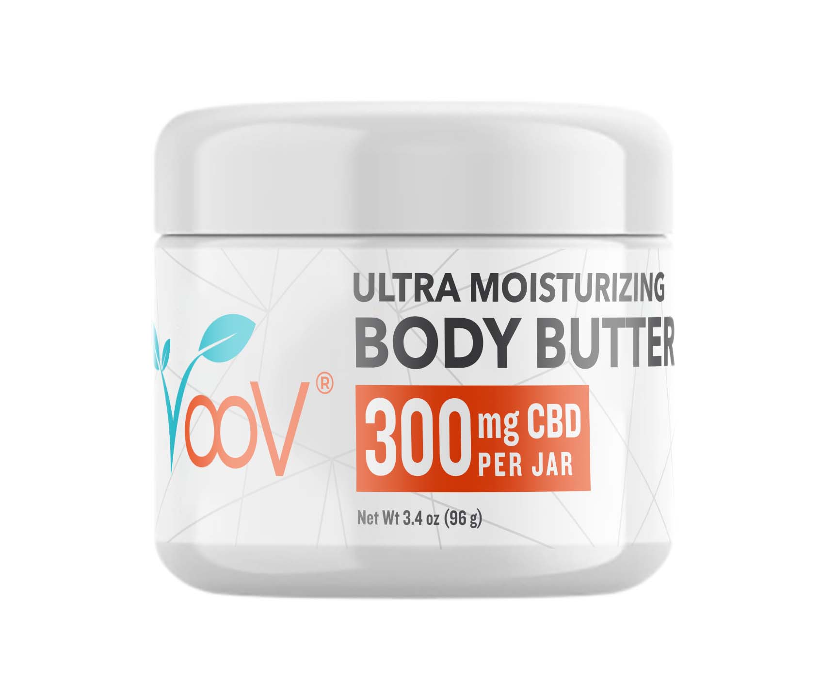 Voov Premium CBD Broad Spectrum Body Butter - 300mg