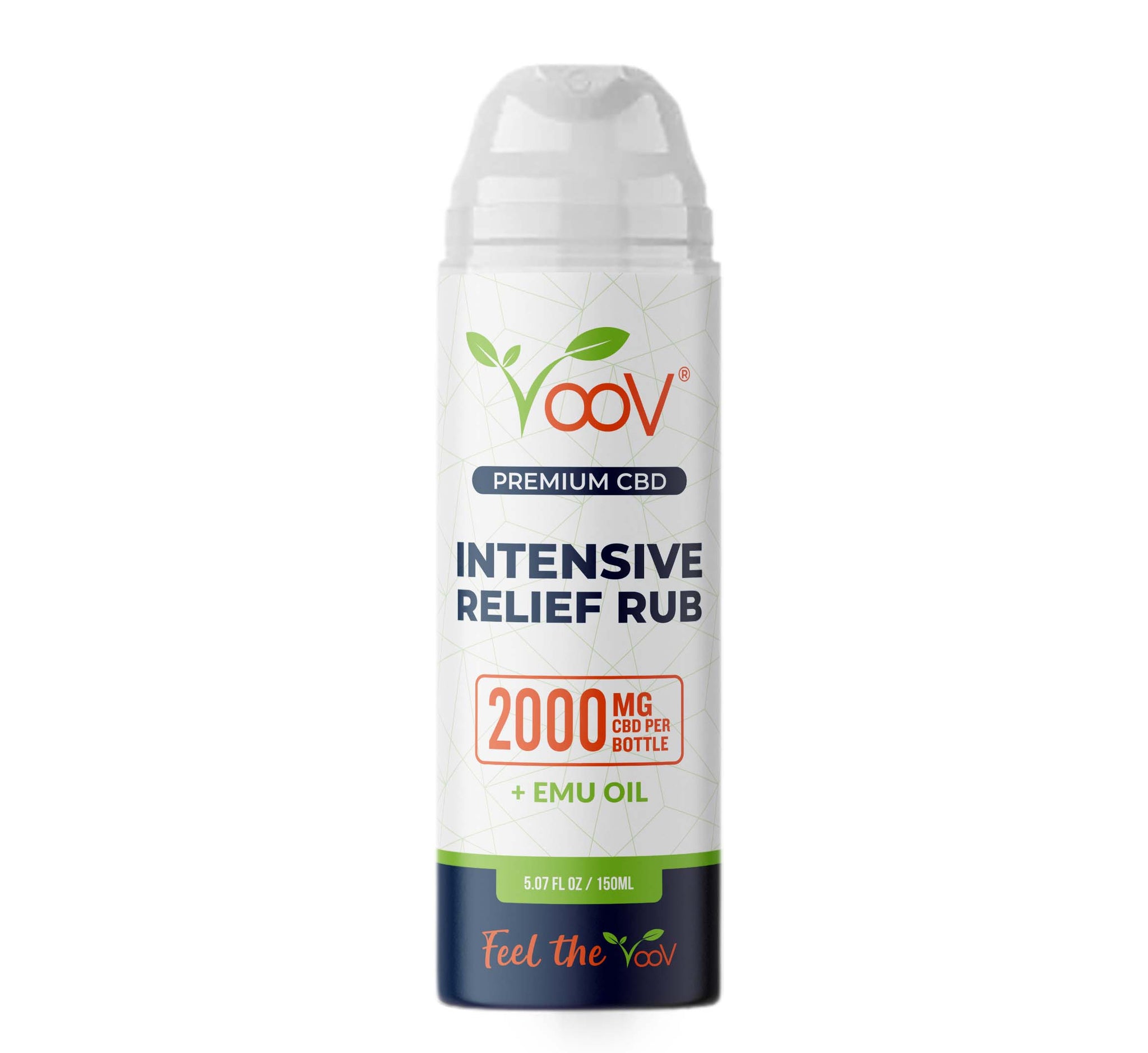 Voov Premium CBD Intensive Relief Rub + Emu Oil  2000 mg